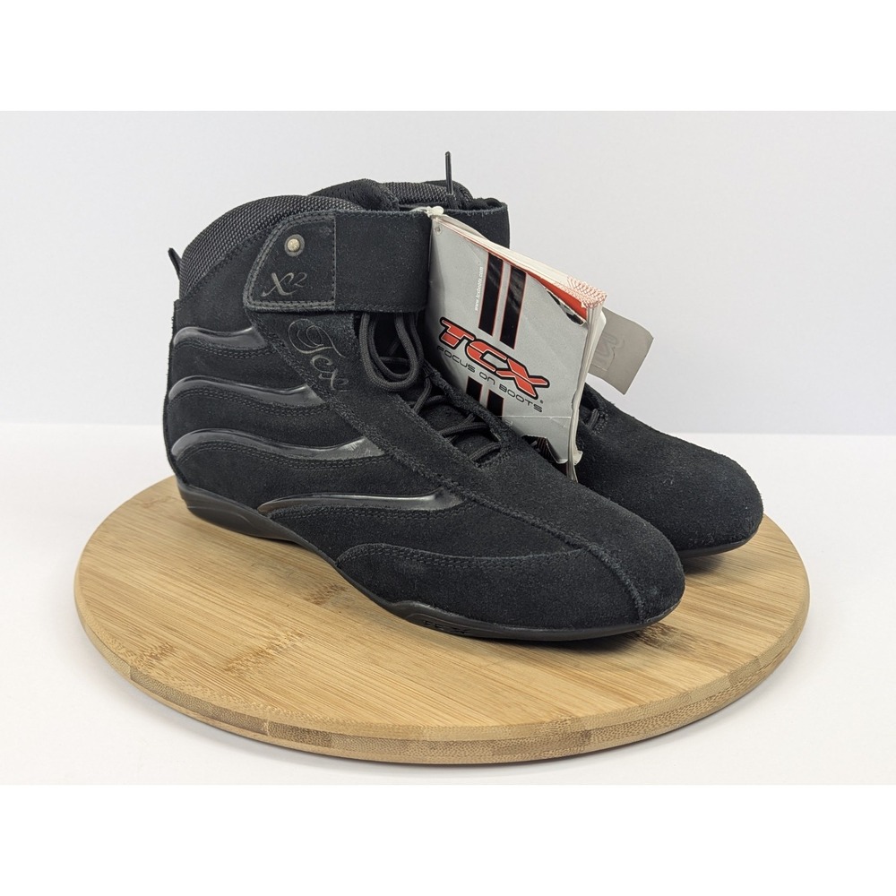 TCX Street Motorcycle Boots Womans‎ 8 Black X Square Ladys Biker EU 41